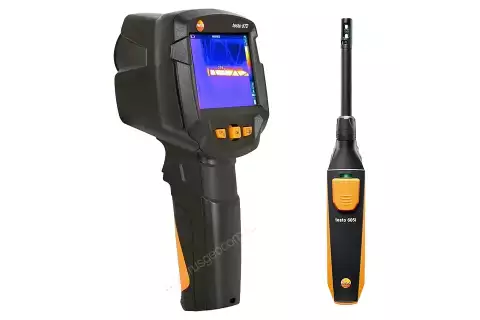 Комплект тепловизора Testo 872 и смарт-зонда термогигрометра Testo 605i