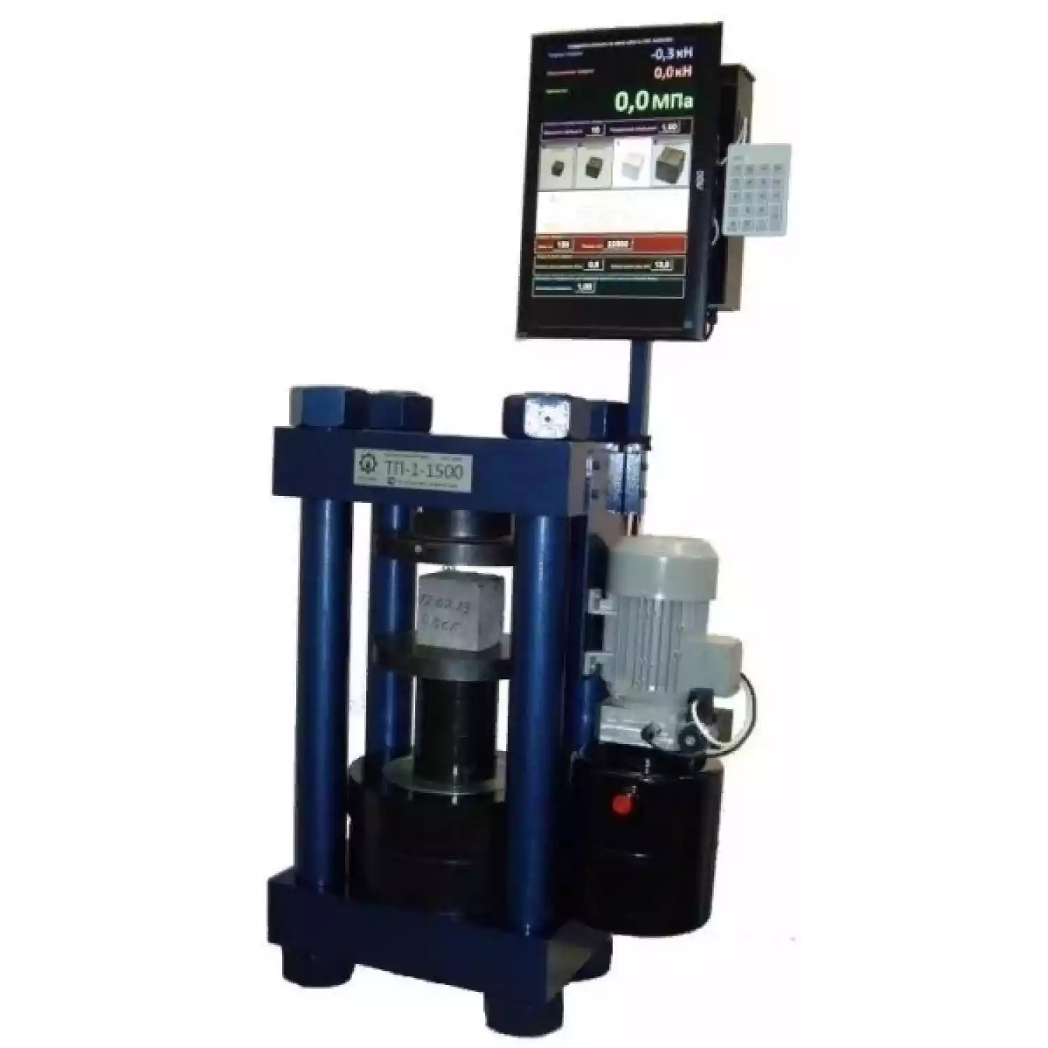 Автоматический испытательный пресс ТП-1-1500 (два диапазона 30/150 тонн) - 1