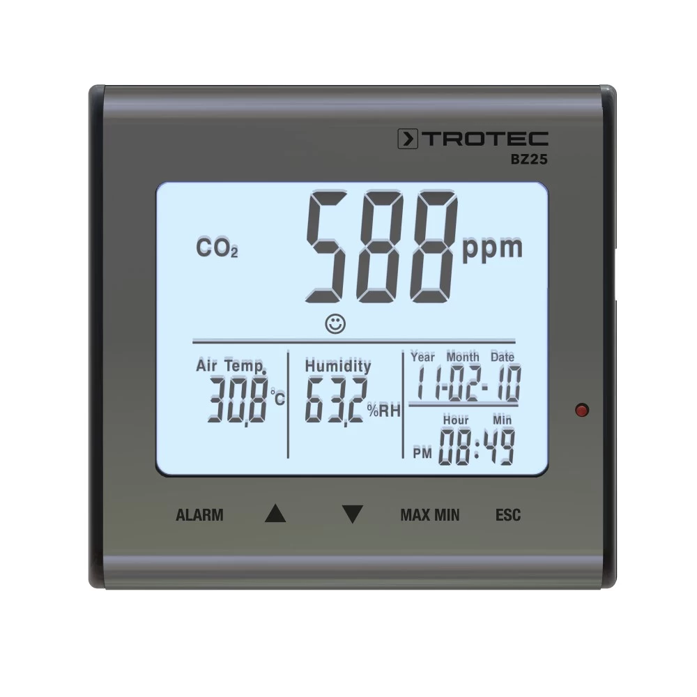 Термогигрометр Trotec BZ25 с анализом углекислого газа (CO₂) - 1