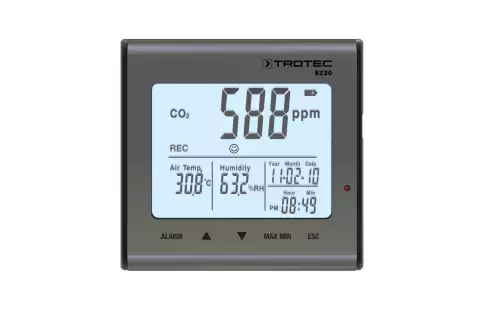 Логгер Trotec BZ30 температуры, влажности и углекислого газа (CO₂)