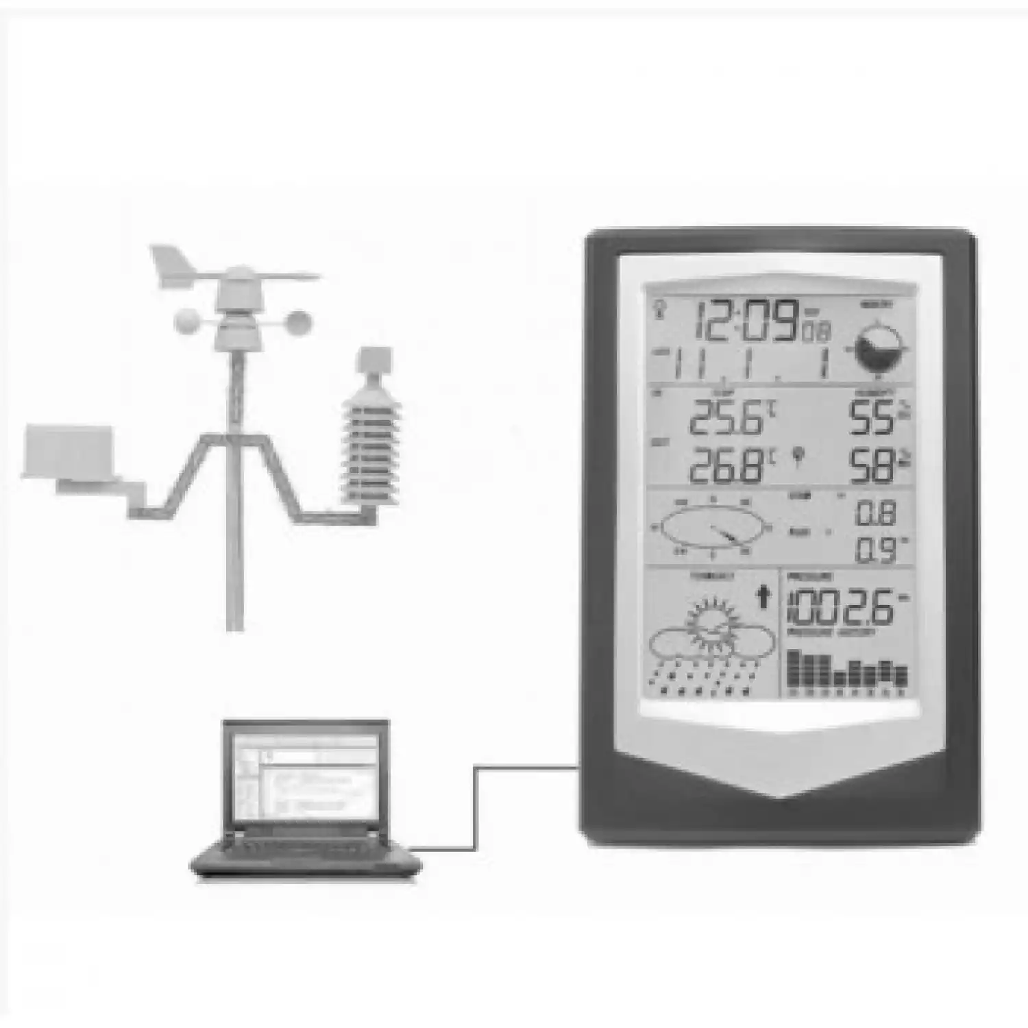 LASERTEX X40 Цифровая метеостанция с выносными датчиками - 1