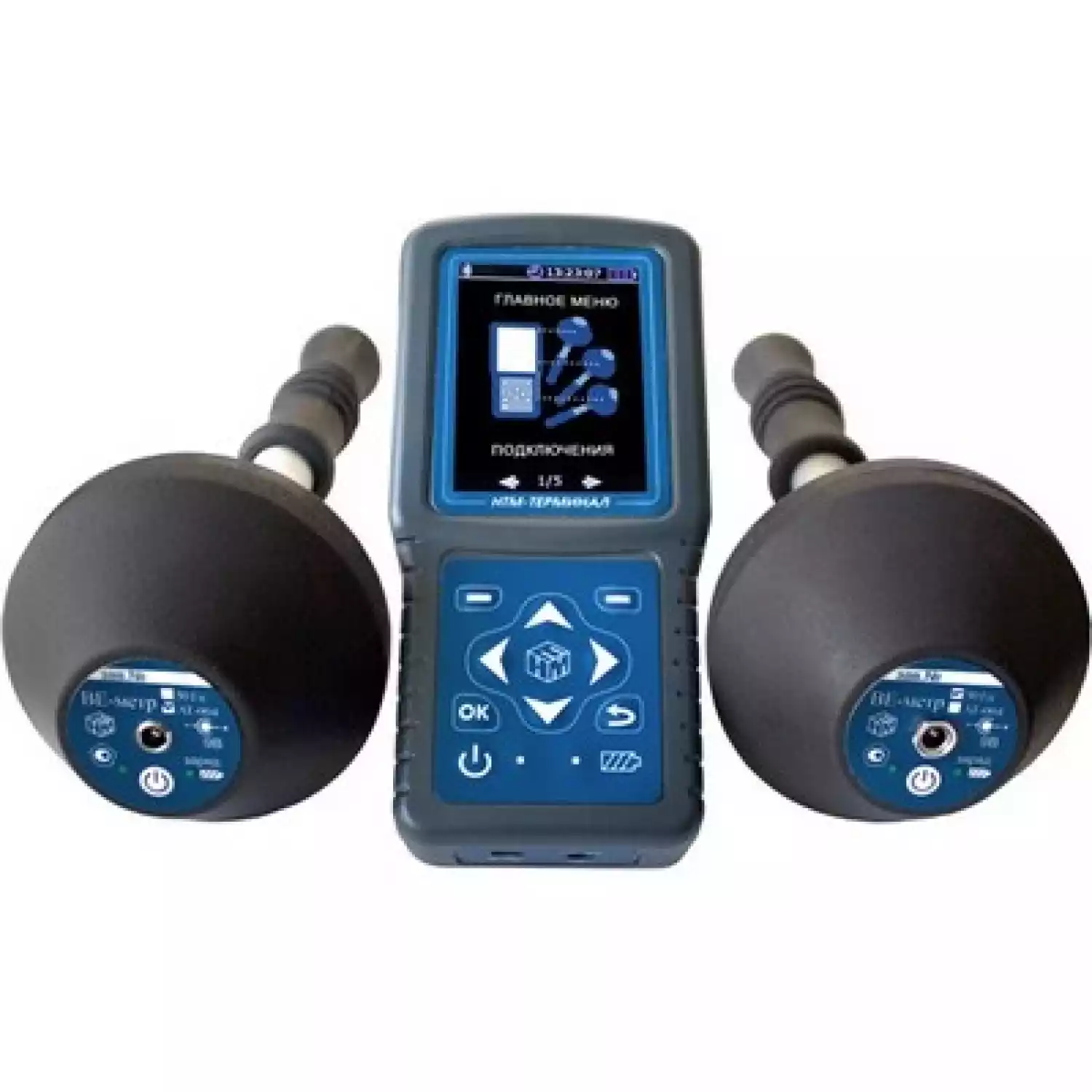 Измеритель параметров электрического и магнитного полей трехкомпонентный ВЕ-метр. Модификация АТ-004 и 50Гц с блоком управления НТМ-Терминал - 1