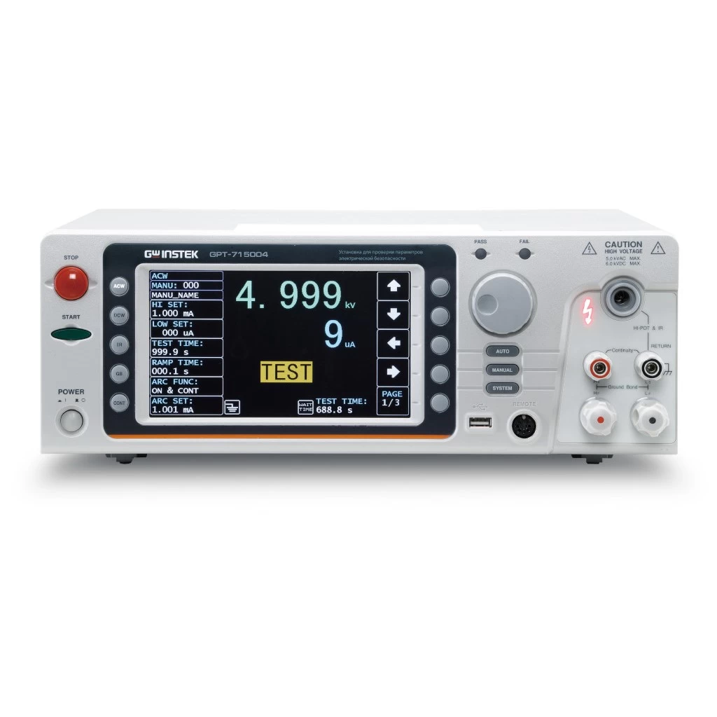 Установка для проверки параметров электрической безопасности GPT-715004 - 1