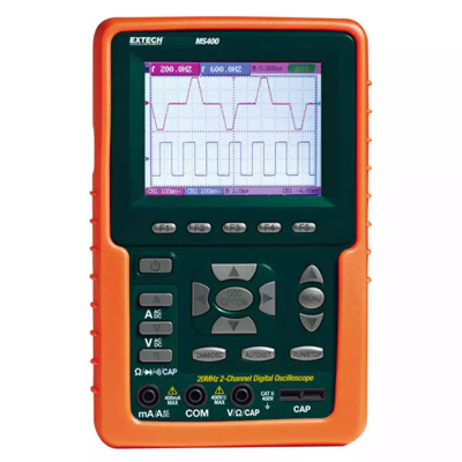 Двухканальный цифровой осциллограф Extech MS460 - 1