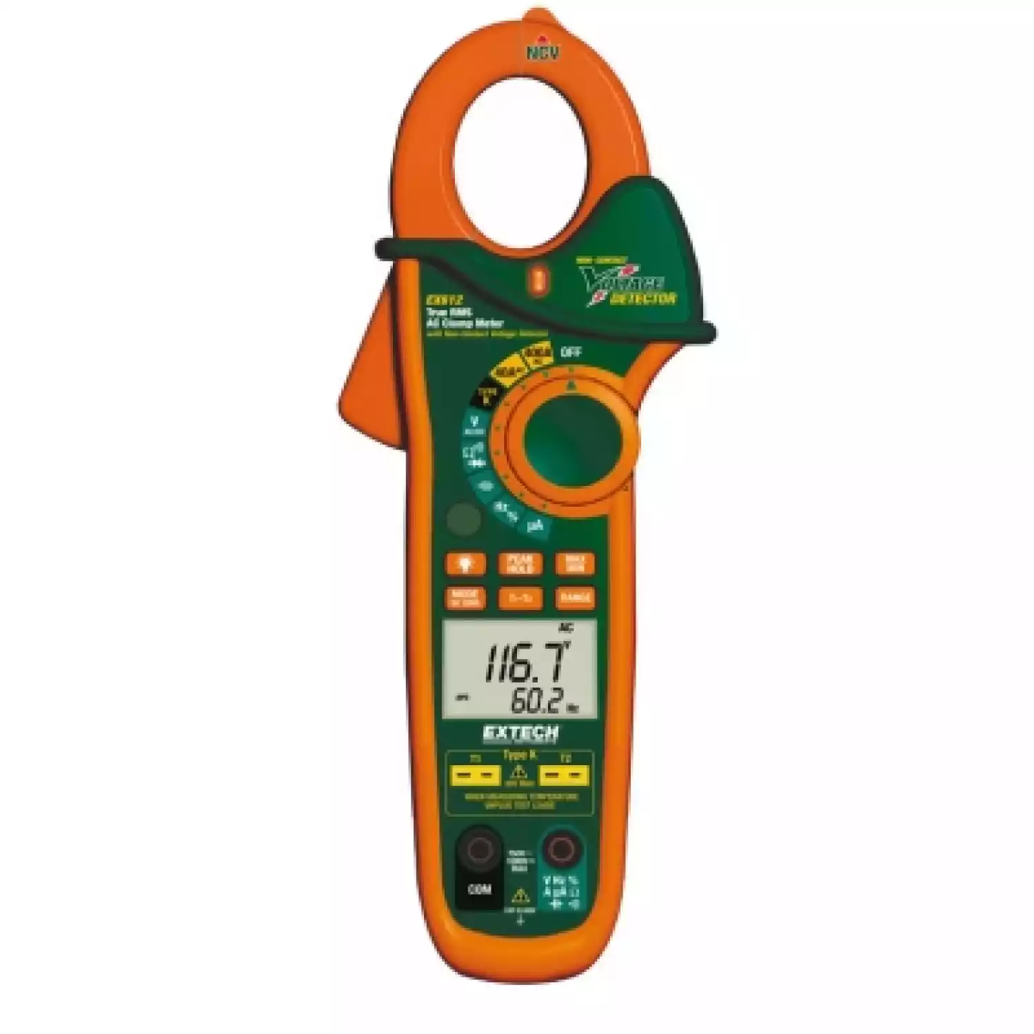 Токоизмерительные TRUE RMS клещи Extech EX613 на 400А с двойным входом и NCV - 1