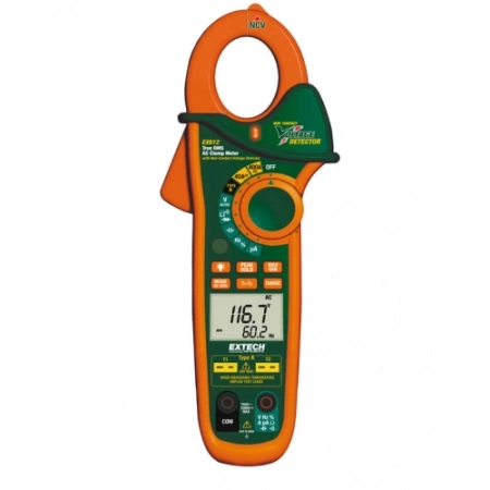 Токоизмерительные TRUE RMS клещи Extech EX613 на 400А с двойным входом и NCV