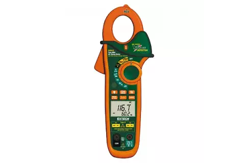 Токоизмерительные TRUE RMS клещи Extech EX623 на 400А с двойным входом + ИК термометр и NCV