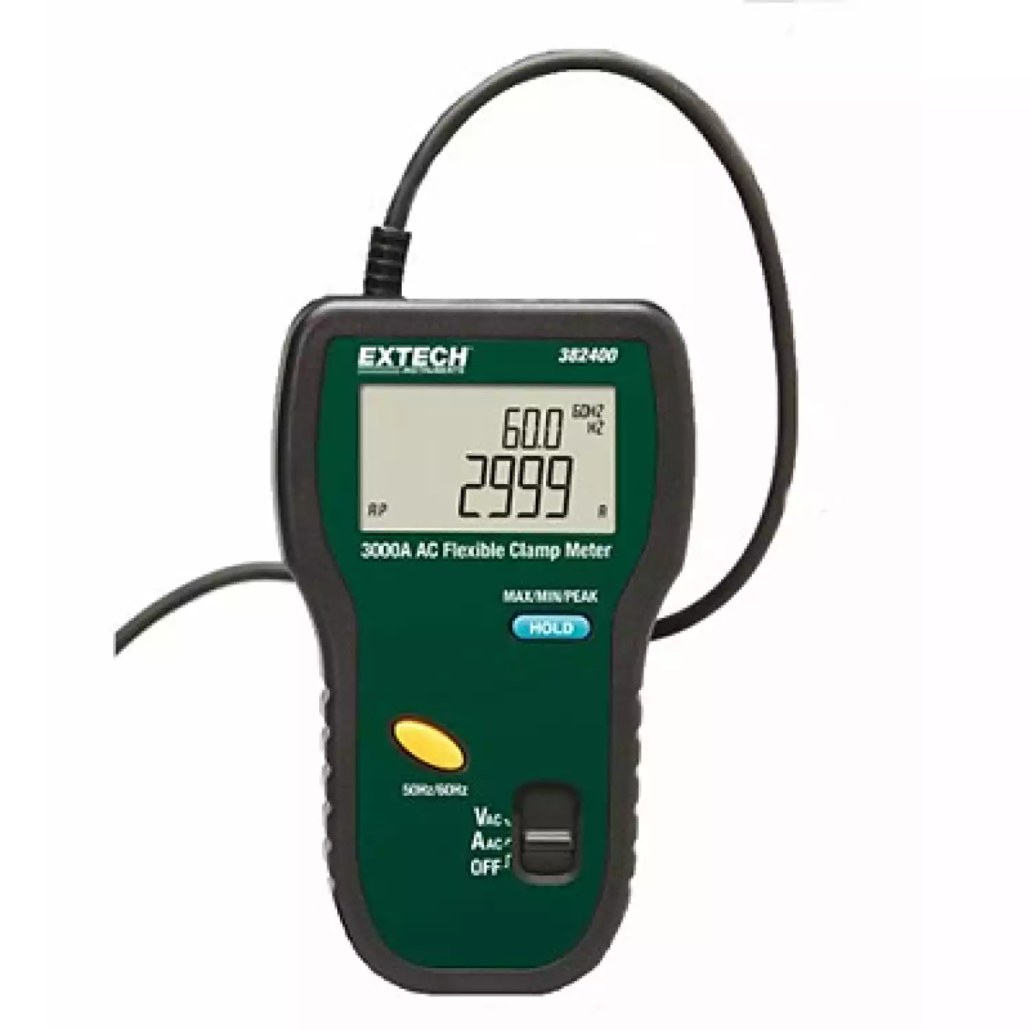 Токоизмерительные TRUE RMS клещи Extech 382400 на 3000А с гибкими зажимами - 1