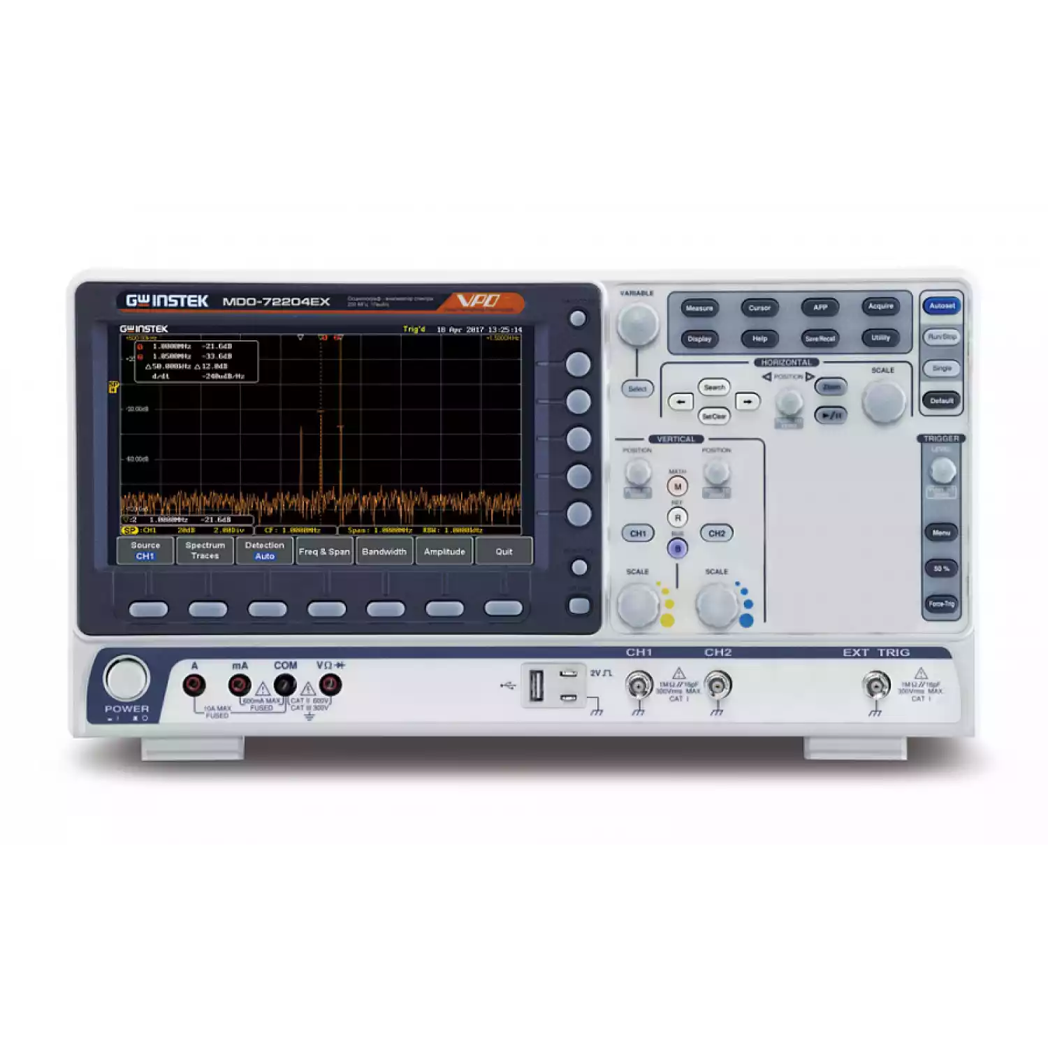 Осциллограф GW Instek MDO-72202EX - 1