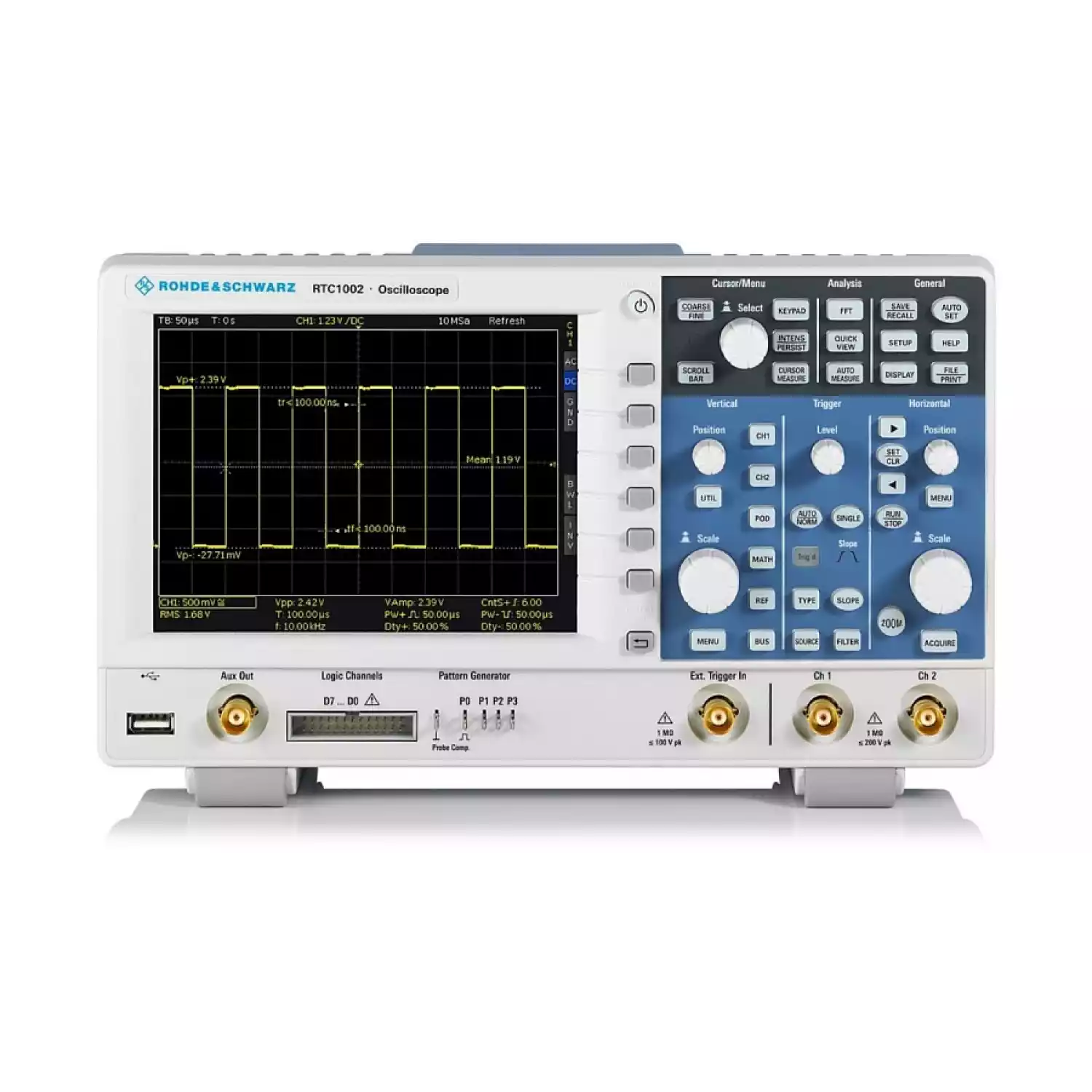 Цифровой осциллограф Rohde & Schwarz RTC1K-102 - (RTC1002 + RTC-B221 с расширением до 100 МГц) - 1