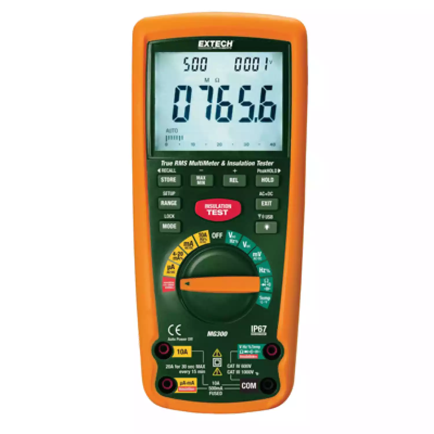 Тестер изоляции IV категории безопасности / Мультиметр с беспроводным интерфейсом для ПК (915 MГц) Extech MG300 - 1