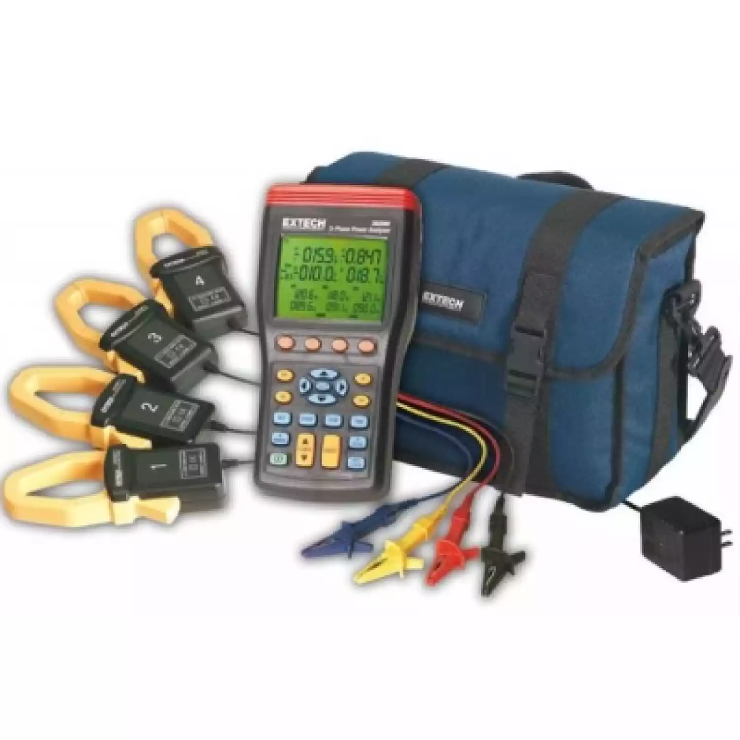 Трехфазный анализатор мощности/регистратор на 1000А Extech 382091 - 1