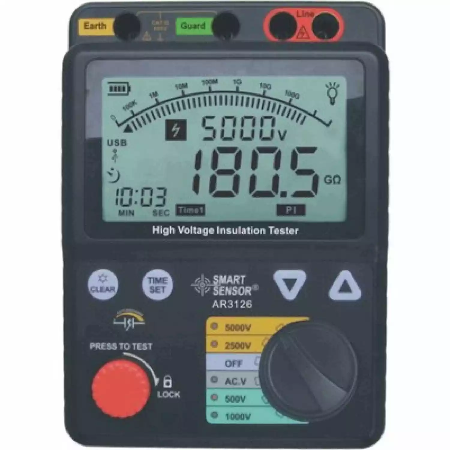 Тестер сопротивления изоляции AR3126 - 1