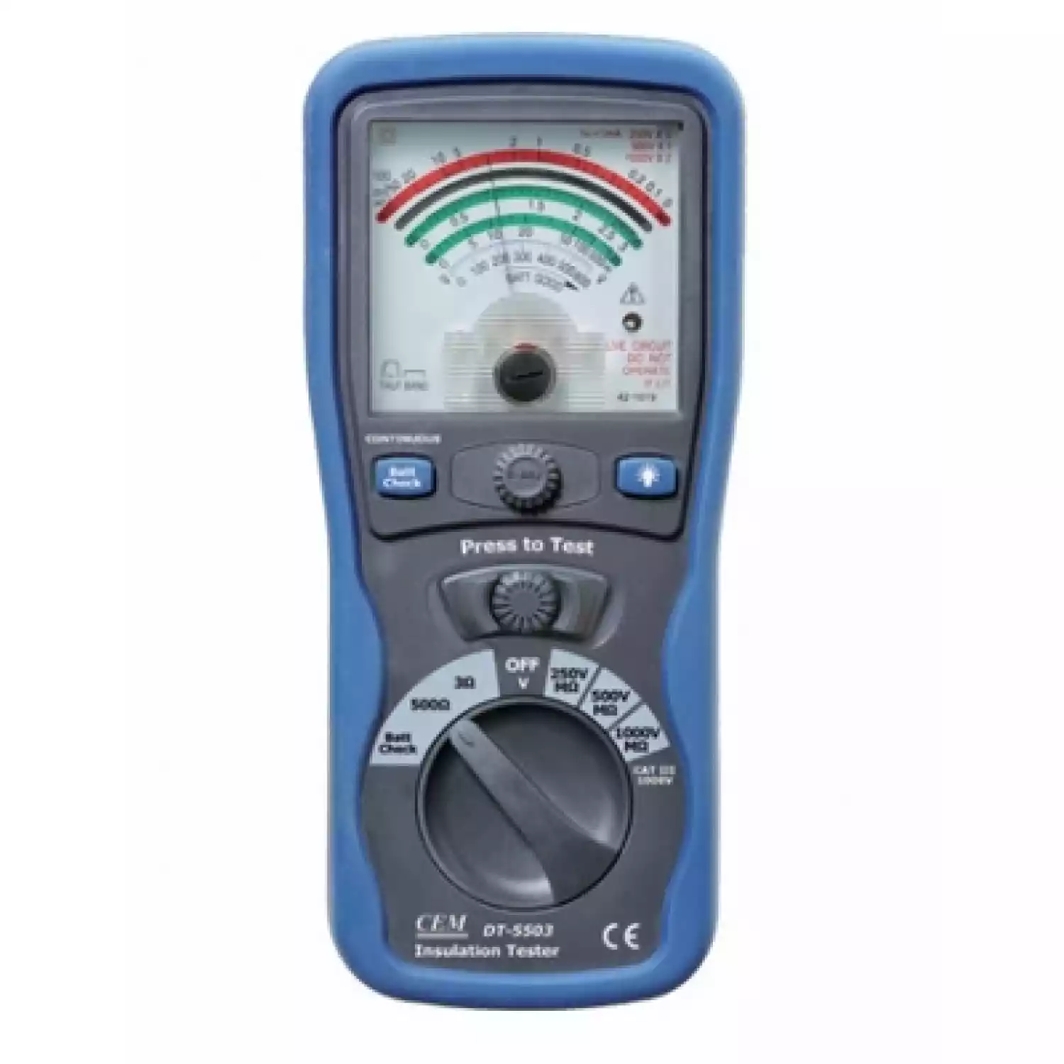 Аналоговый тестер изоляции и электропроводимости DT-5503 - 1