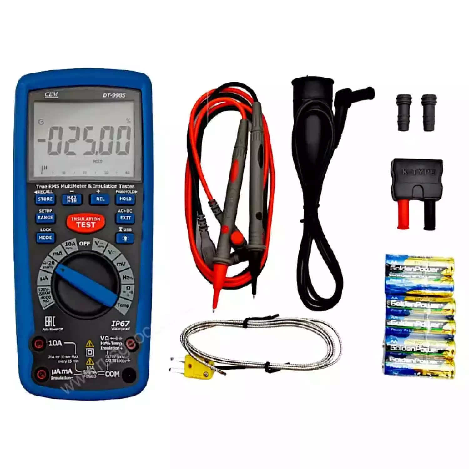 Мегаомметр CEM DT-9985 - 4