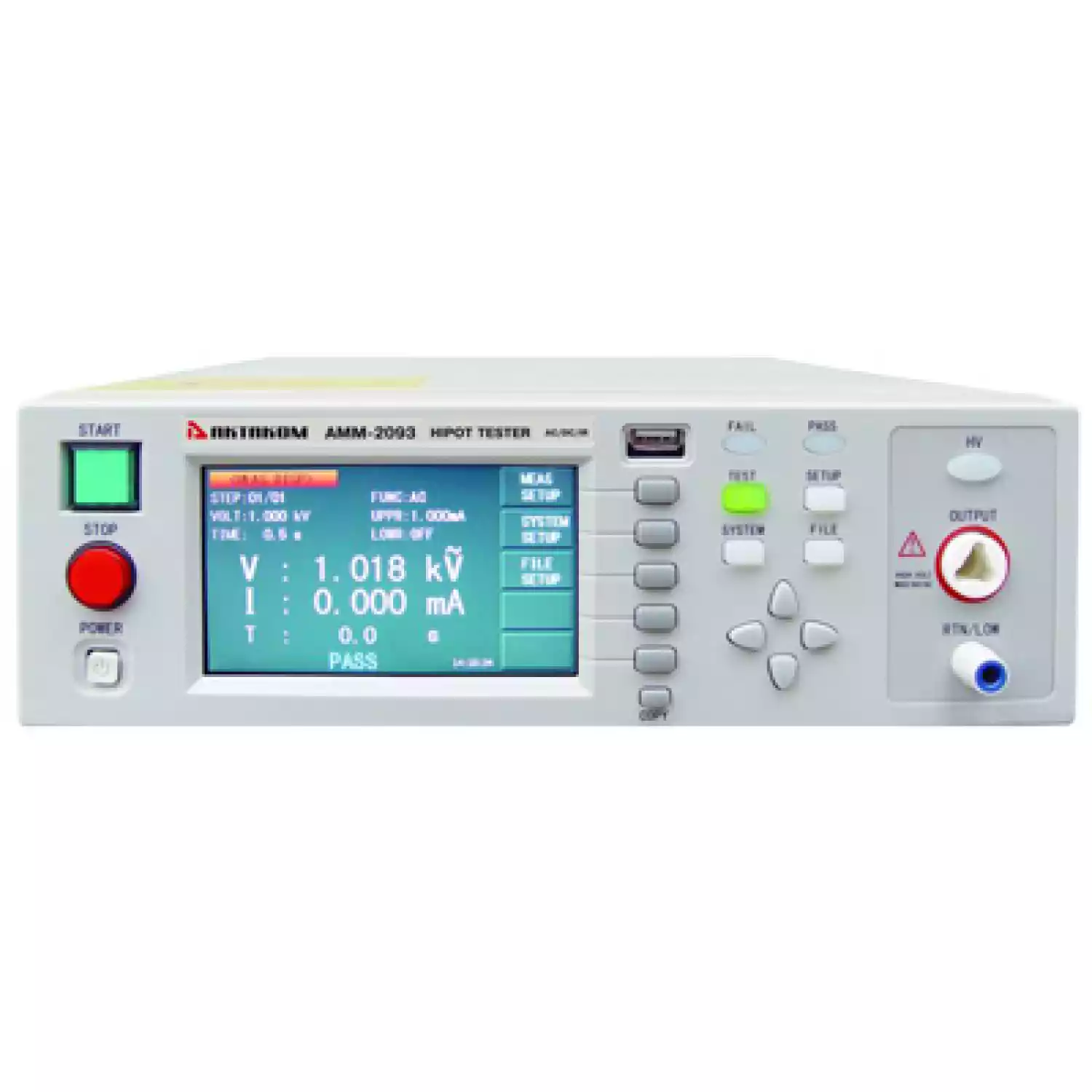 Высоковольтный тестер изоляции АМ-2093 - 1