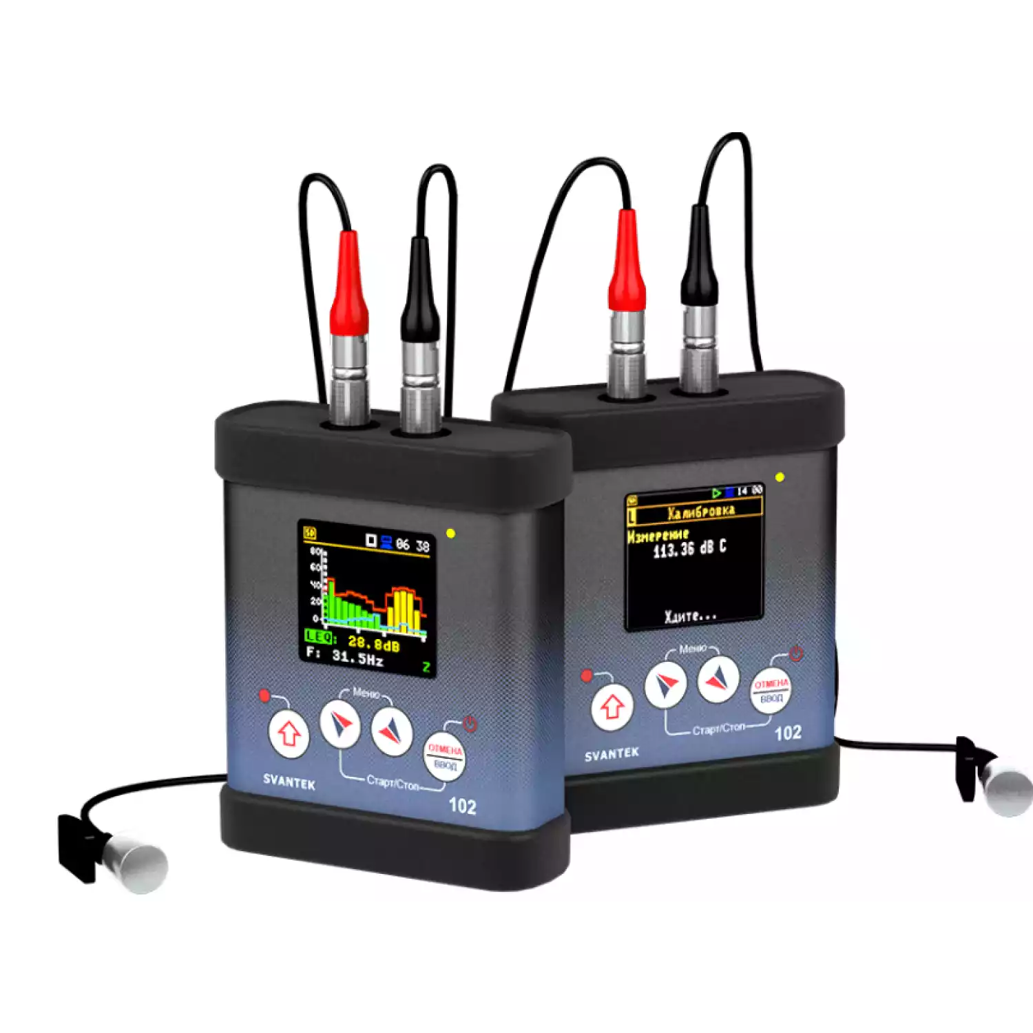 SV 102 шумомер двухканальный, дозиметр шума, анализатор спектра - 1