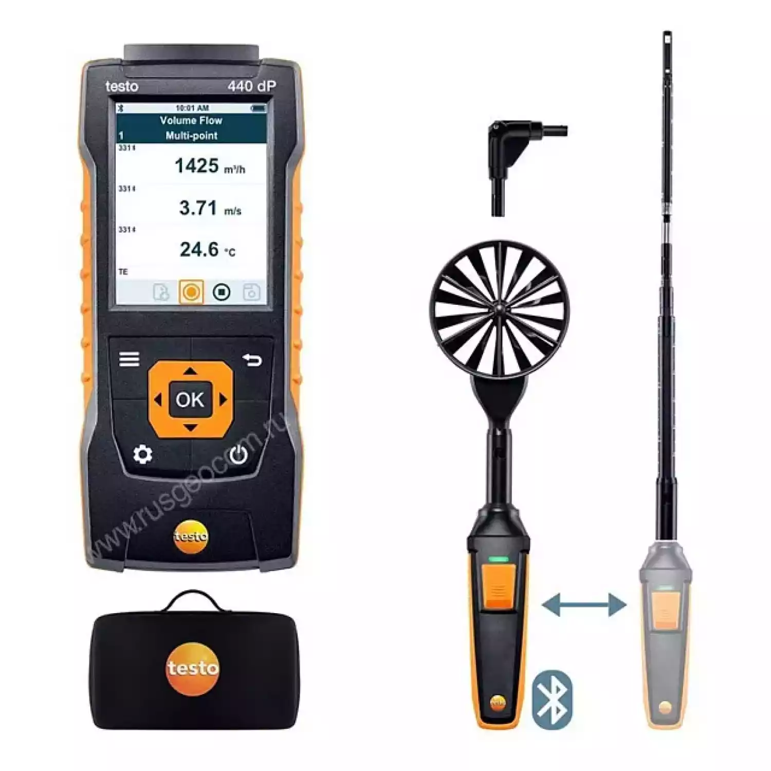 Testo 440 delta P комплект для вентиляции 1 с Bluetooth - 1