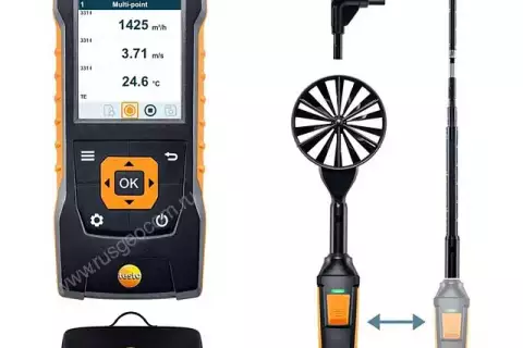 Testo 440 delta P комплект для вентиляции 1 с Bluetooth