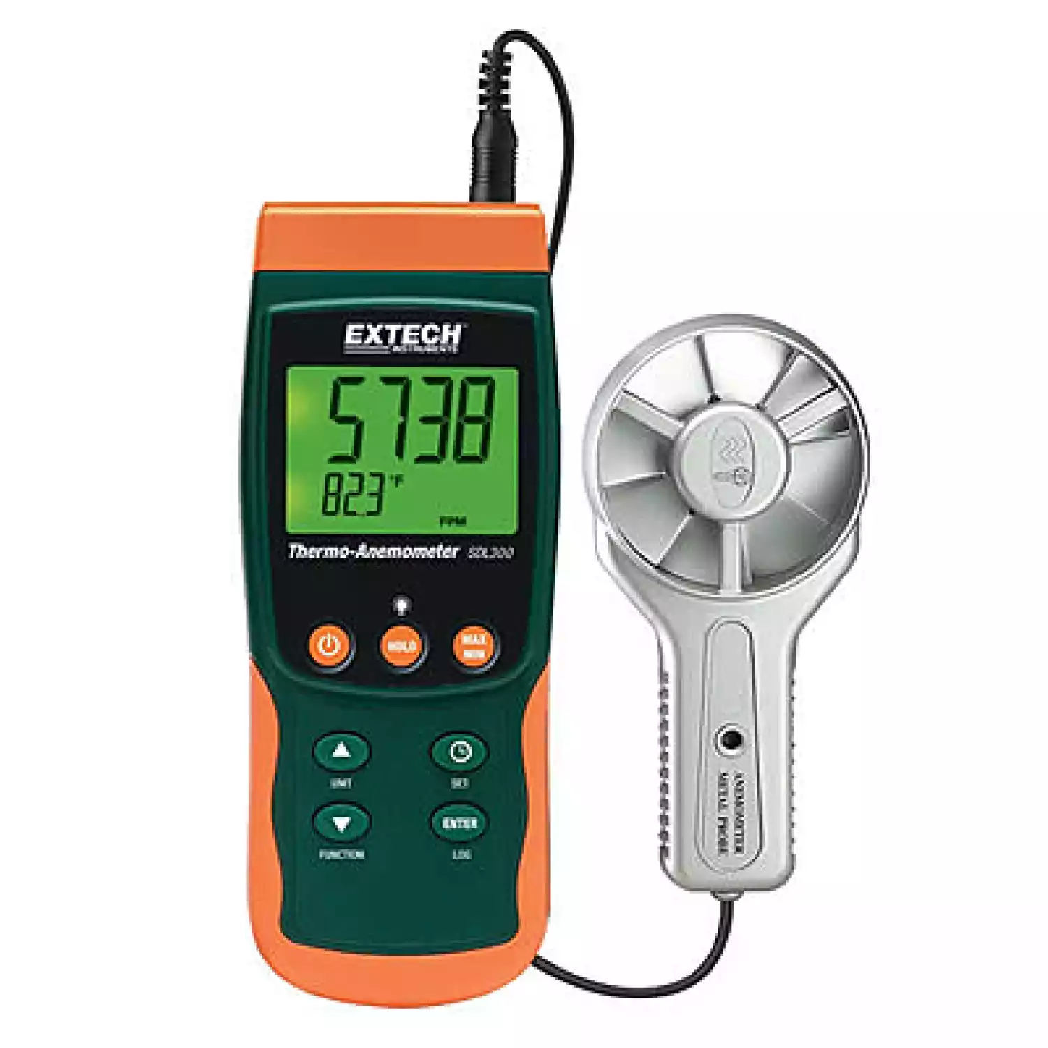 Термоанемометр/регистратор с металлическим вентилятором Extech SDL300 - 1