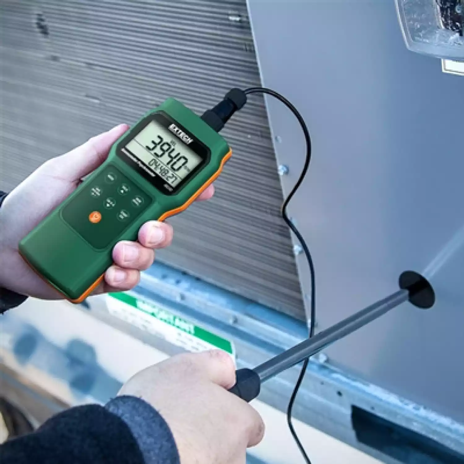 Термо/Гигро/Анемометр с функцией измерения точки росы и температуры смоченного шарика Extech AN340 - 3