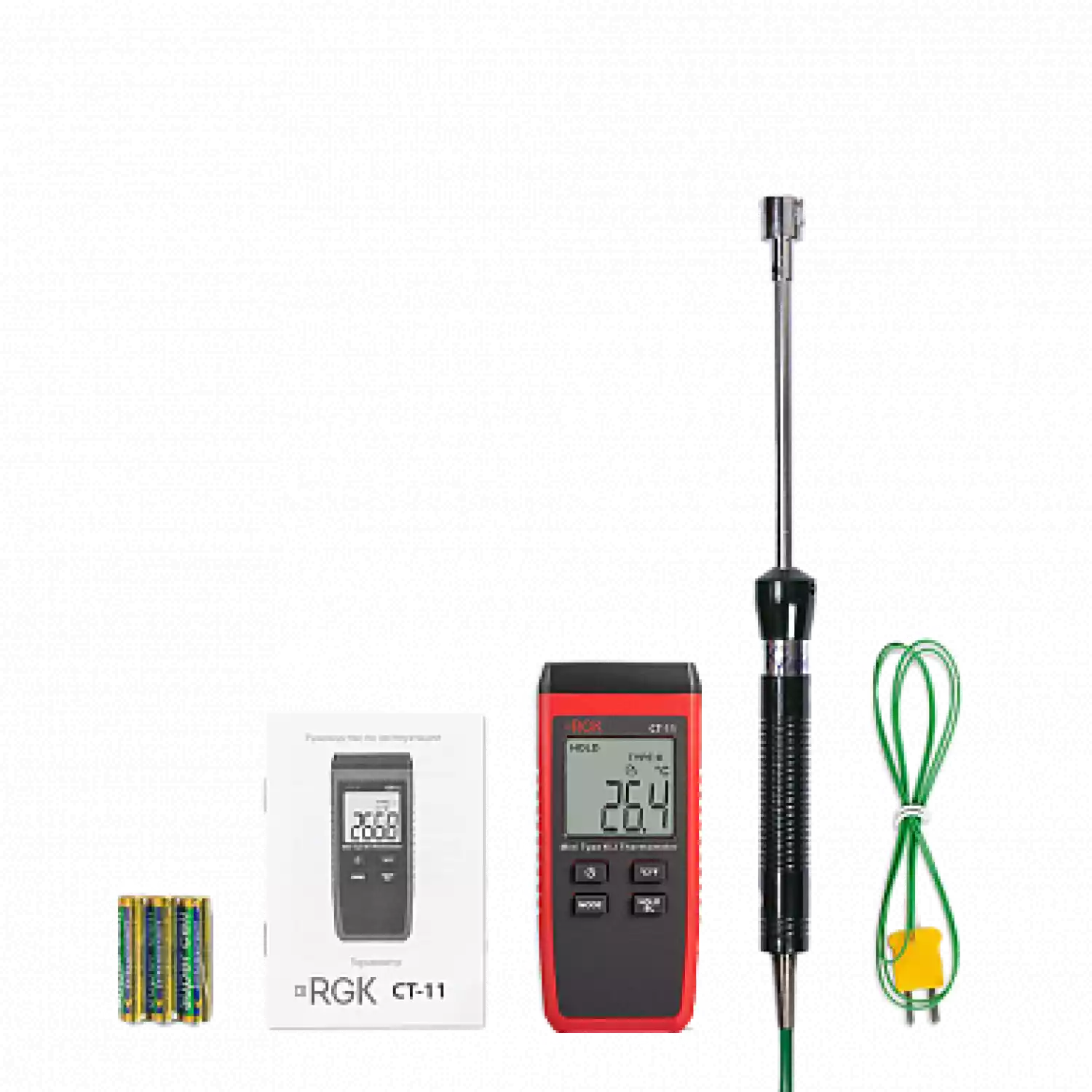 Термометр RGK CT-11 с зондом температуры воздуха TR-10A - 2