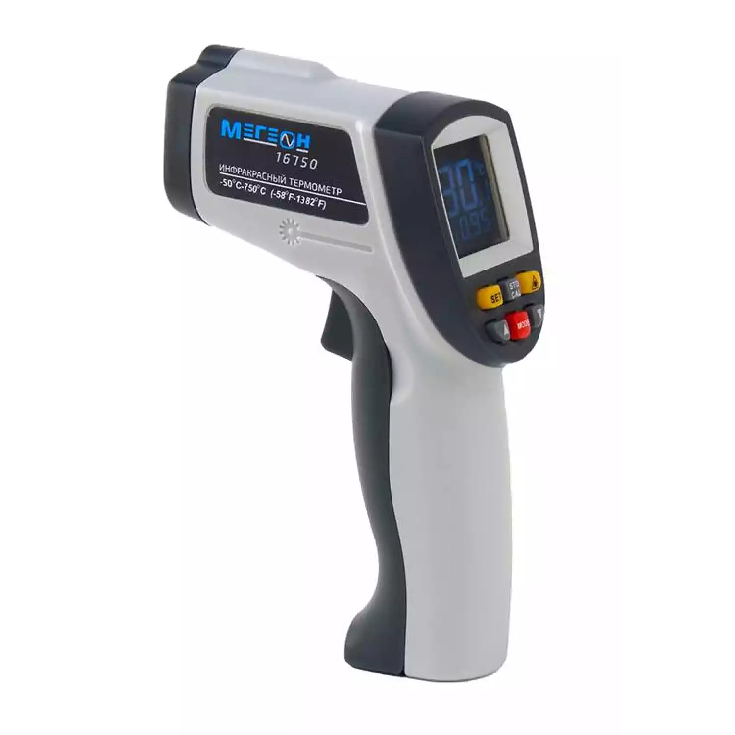 Инфракрасный измеритель температуры с цветным дисплеем МЕГЕОН 16750 - 1