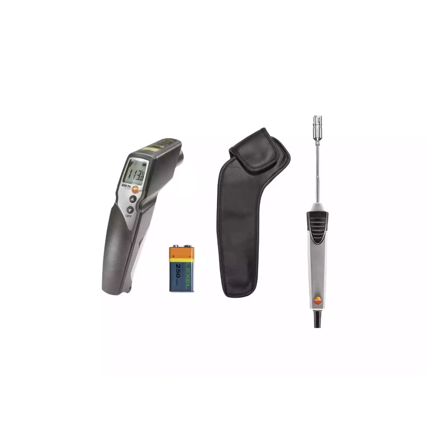 Testo 830-T4 термометр инфракрасный и поверхностный зонд с подпружиненной термопарой (комплект) - 1
