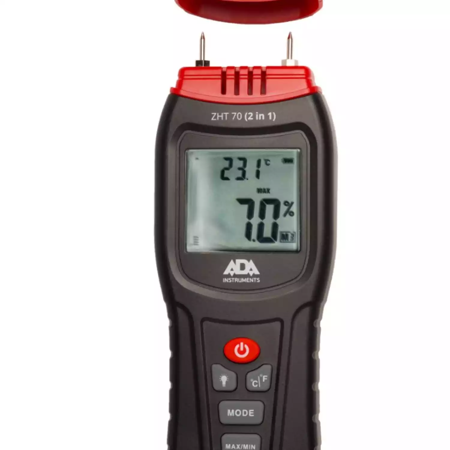 Измеритель влажности и температуры контактный ADA ZHT 70 (2 in 1) (древесина, строительные материалы, температура воздуха) - 4