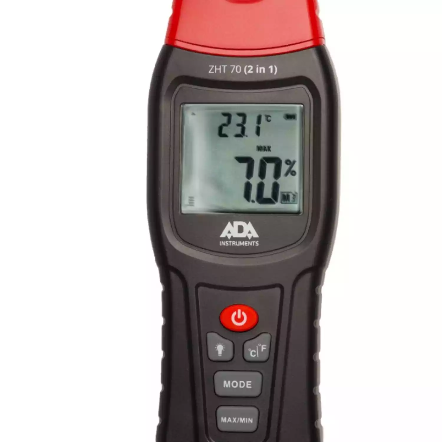 Измеритель влажности и температуры контактный ADA ZHT 70 (2 in 1) (древесина, строительные материалы, температура воздуха) - 1