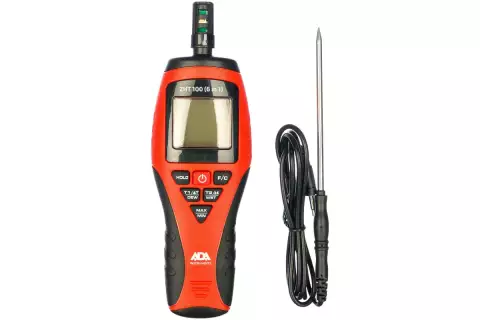 Измеритель влажности и температуры ADA ZHT 100 (6 in 1)