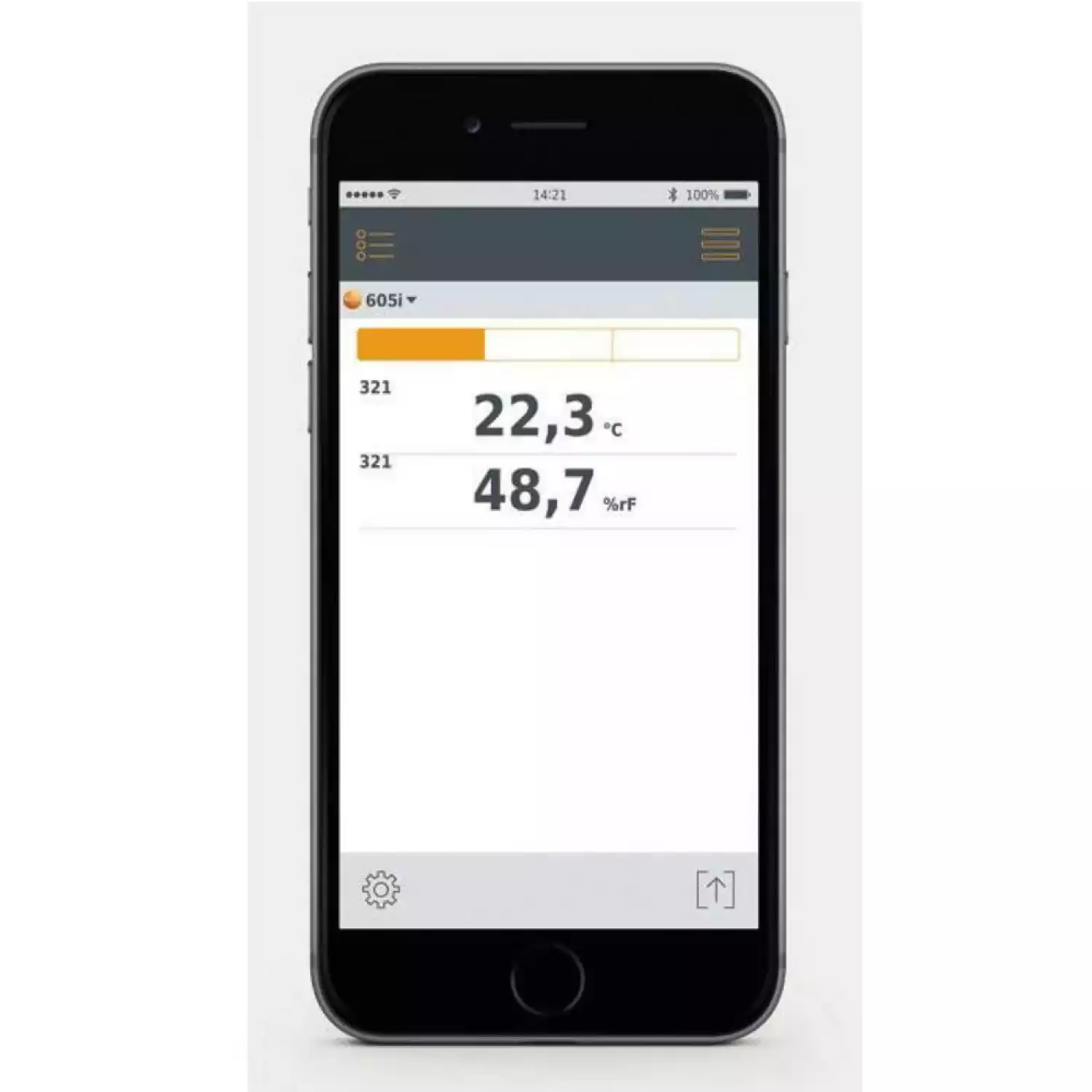 Testo 605i смарт-зонд — термогигрометр с Bluetooth, управляемый со смартфона/планшета - 3