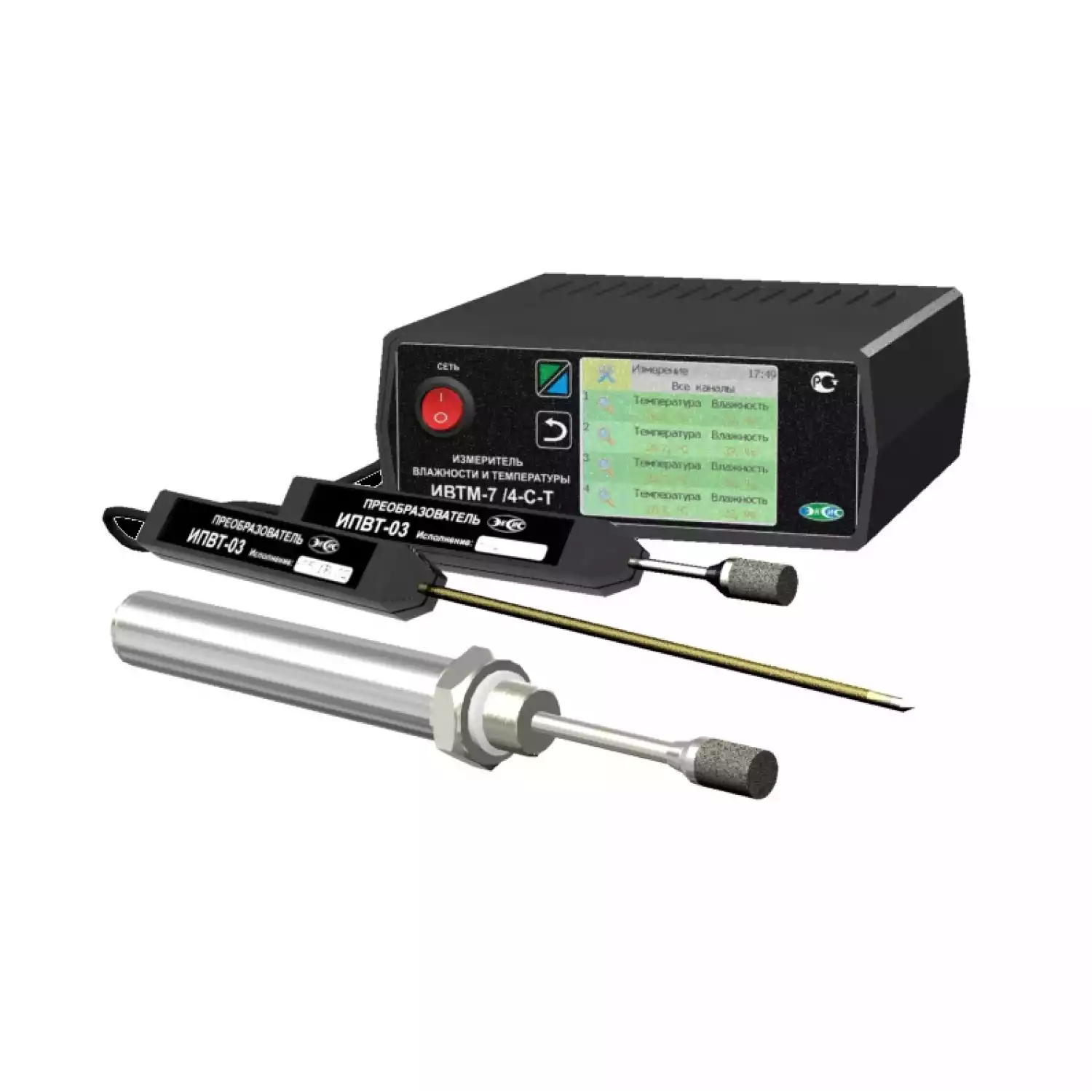 Термогигрометр ИВТМ-7 /1-Т-4Р-2А (Ethernet, 3″) - 1