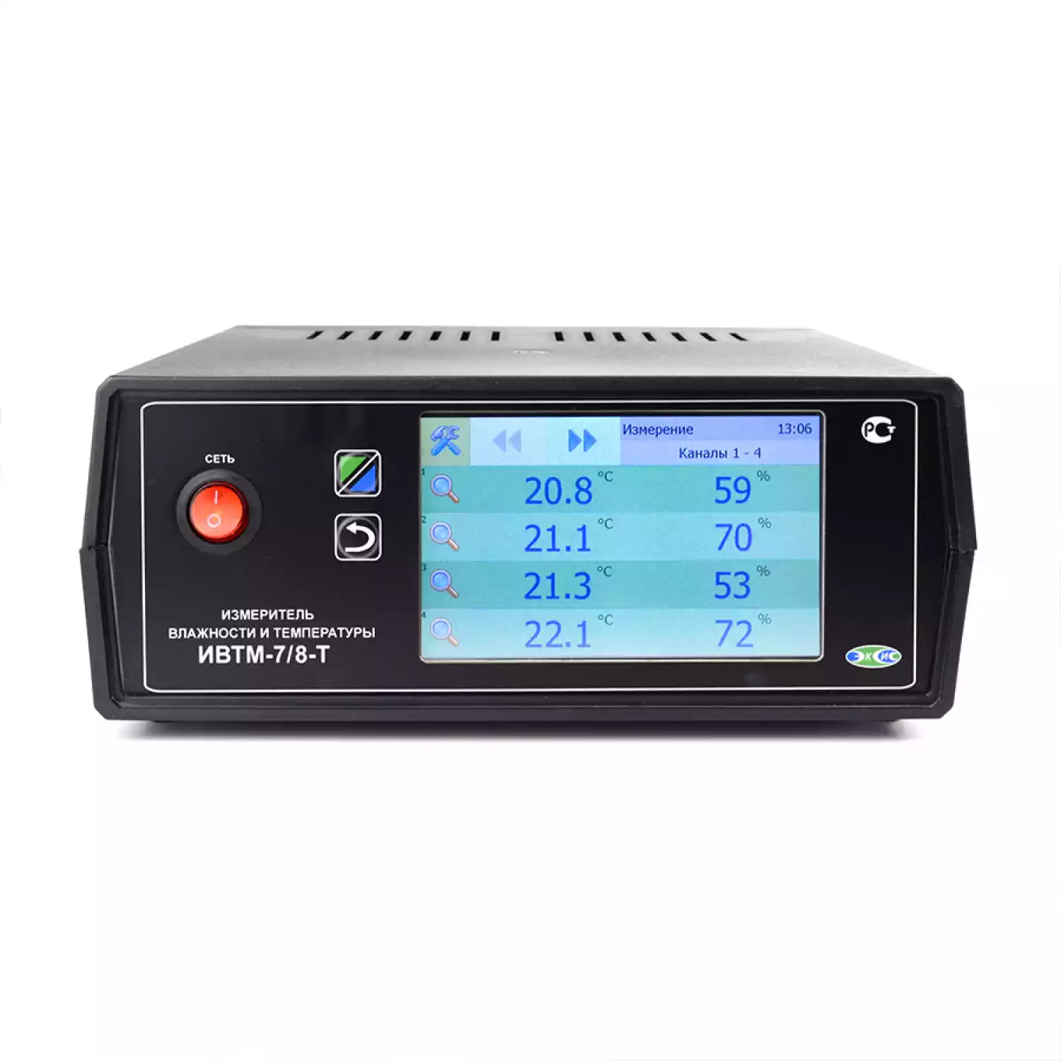 Термогигрометр ИВТМ-7 /8-Т-8Р-8А (Ethernet, 5″) - 1