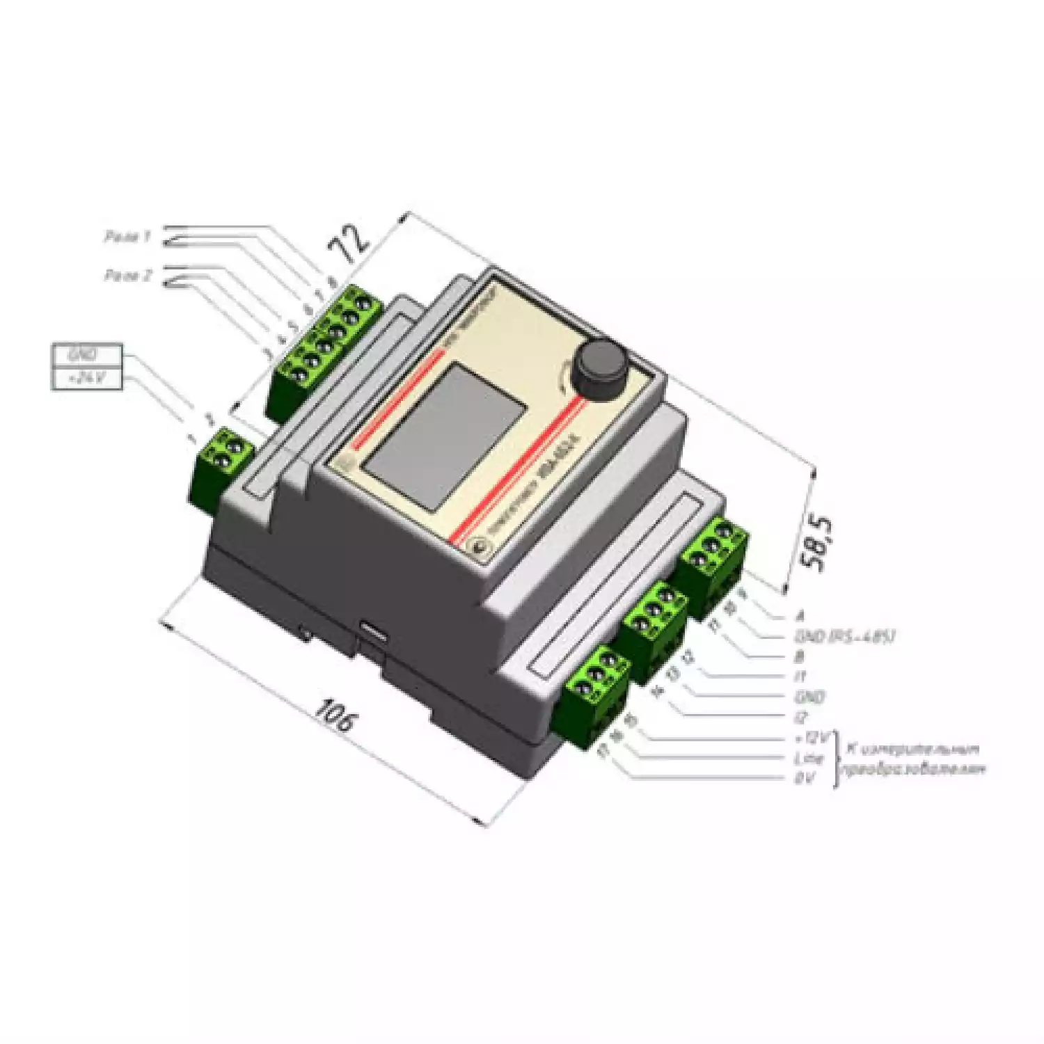 Термогигрометр ИВА-6Б2-К-DIN - 2