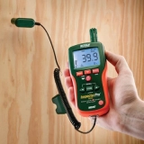 Бесштифтовой психрометр/измеритель влагосодержания с инфракрасным термометром Extech MO297 купить в Москве
