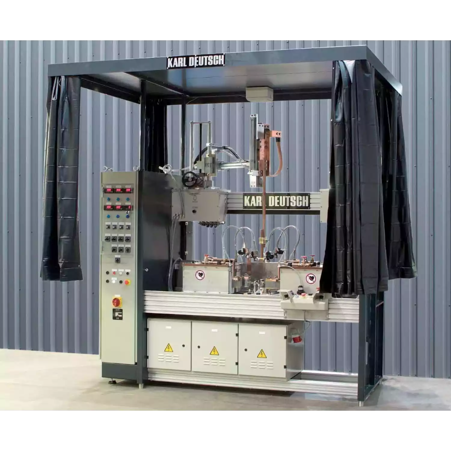 Установки магнитопорошкового контроля с несколькими намагничивающими блоками DEUTROMAT Multi-Contact. - 1