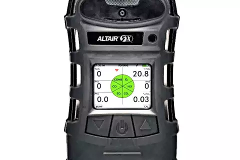 ALTAIR 5X, CH4 (4.4%)-O2-H2S-BUTANE (0-25%) газоанализатор, монохромный дисплей