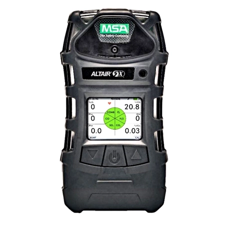 ALTAIR 5X, PEN-O2-CO-H2S-NO2-CH4 (0-100%) газоанализатор, цветной дисплей