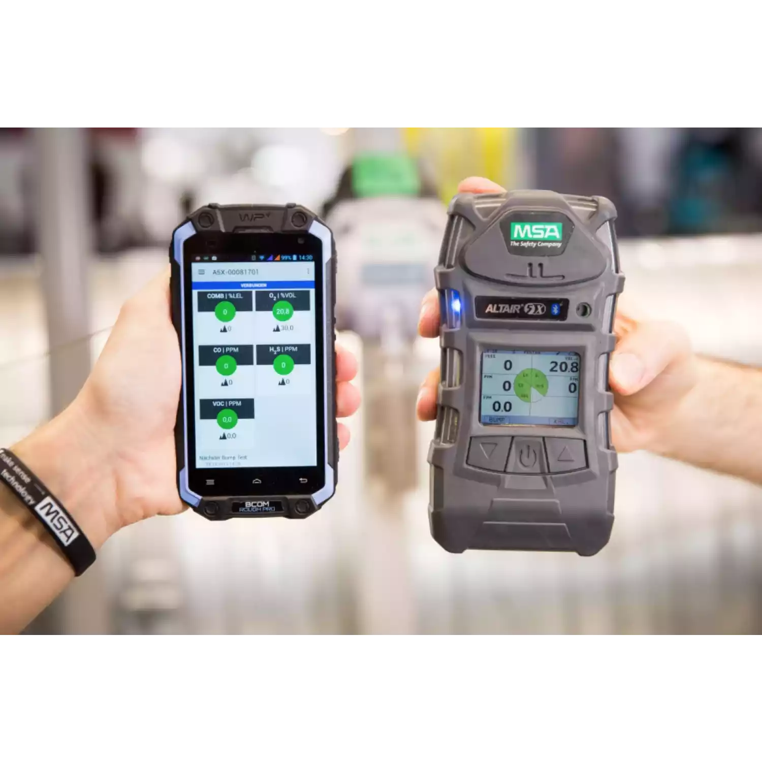 ALTAIR 5X, CH4 (4.4%)-O2,CO,H2S,CL2-CO2 (0-10%) газоанализатор, цветной дисплей, W-USB - 2