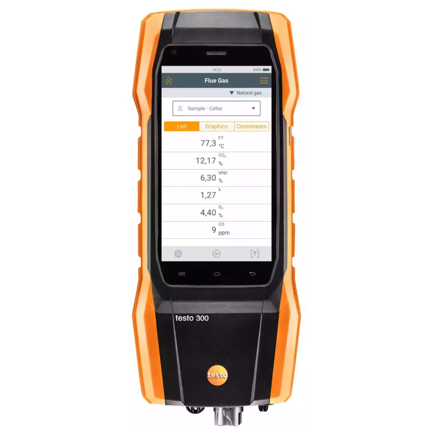 Комплект testo 300 Longlife, CO с Н2 компенсацией — Анализатор дымовых газов (O2, СО с H2-компенсацией до 8 000 ppm) - 5