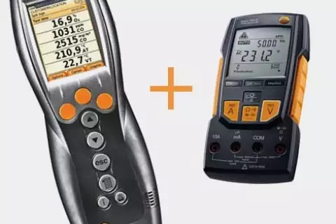 Testo 330-1 LL газоанализатор + testo 760-2 мультиметр с магнитным креплением (комплект)