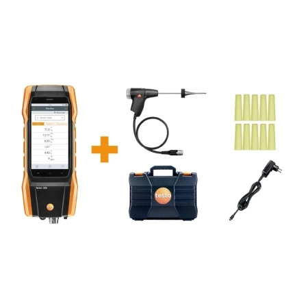 Комплект testo 300, СО с Н2-компенсацией — Анализатор дымовых газов (O2, CO с H2-компенсацией до 8000 ppm)