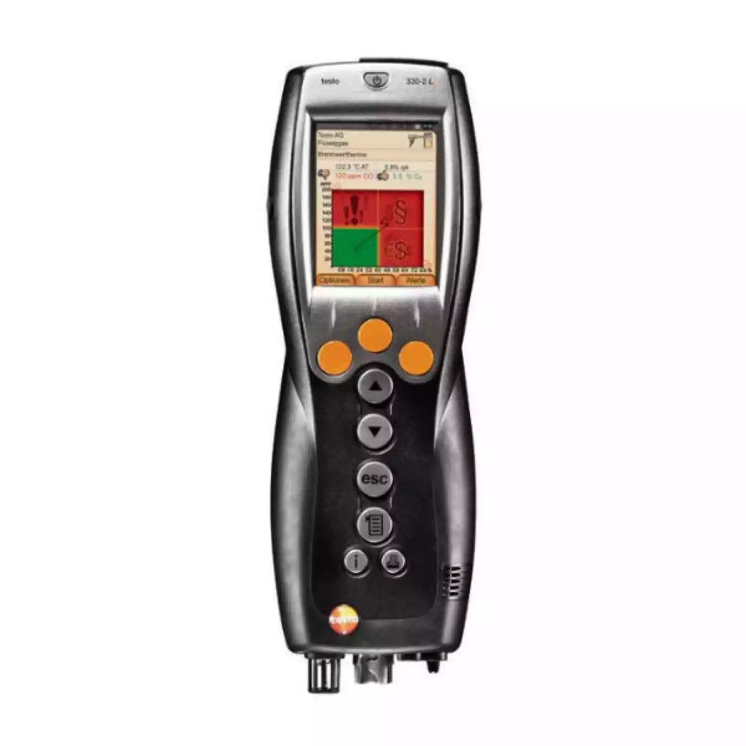 testo 330-2 LL анализатор дымовых газов с сенсорами Longlife и встроенной функцией обнуления газовых сенсоров и тяги - 1