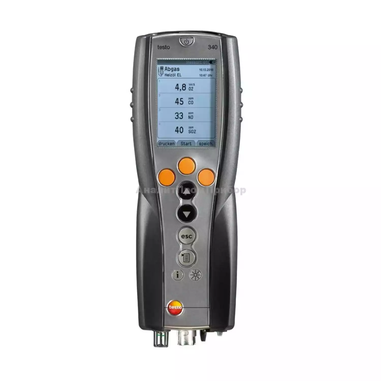Testo 340 газоанализатор (Комплект O2, CO, NO, SO2) - 3
