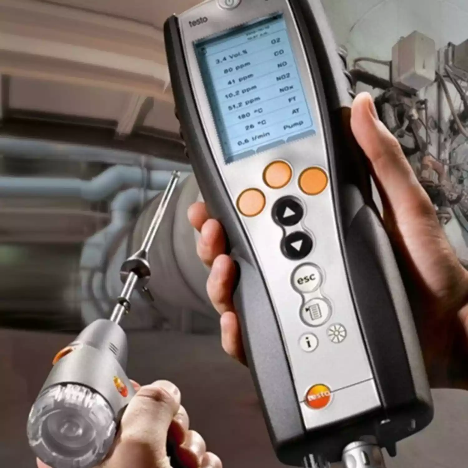 Testo 340 газоанализатор (Комплект O2, CO, NO) - 5