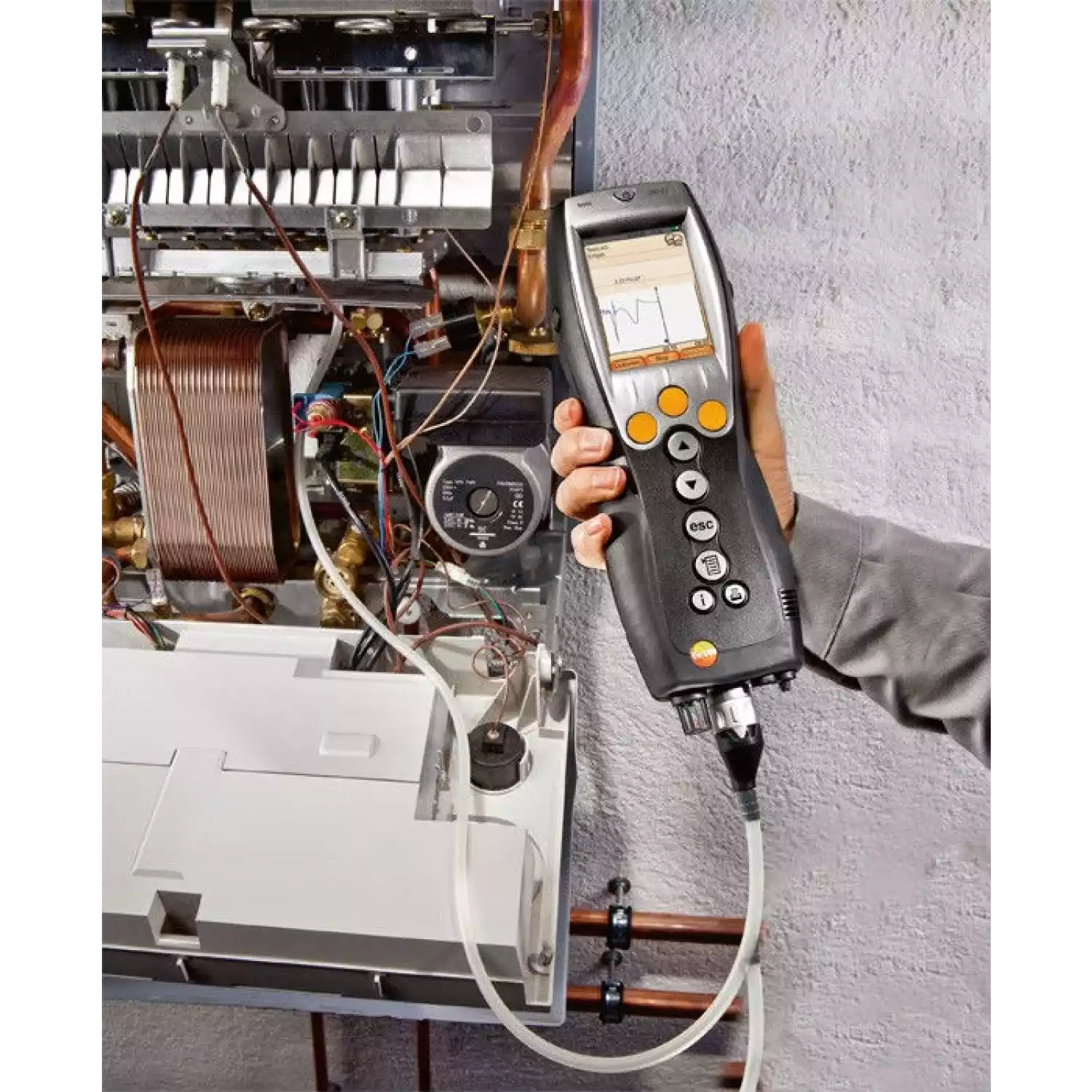 Testo 330-2 LL NOx газоанализатор + testo 760-2 мультиметр с магнитным креплением (комплект) - 4