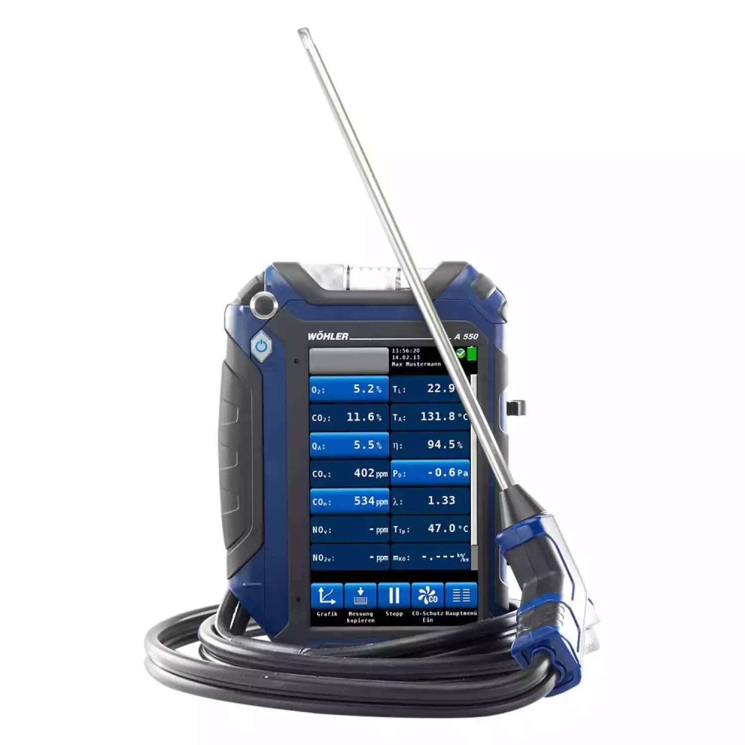 Анализатор дымовых газов WÖHLER A 550 L. до 35 000 ppm - 3