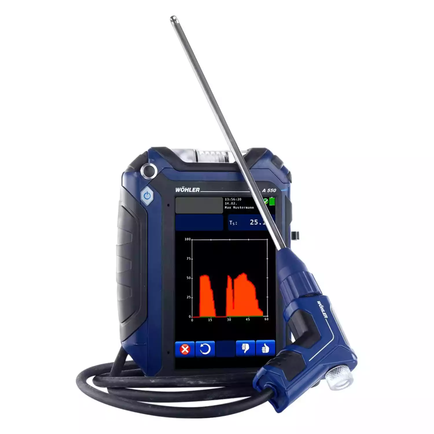 Анализатор дымовых газов WÖHLER A 550 L. до 35 000 ppm - 5