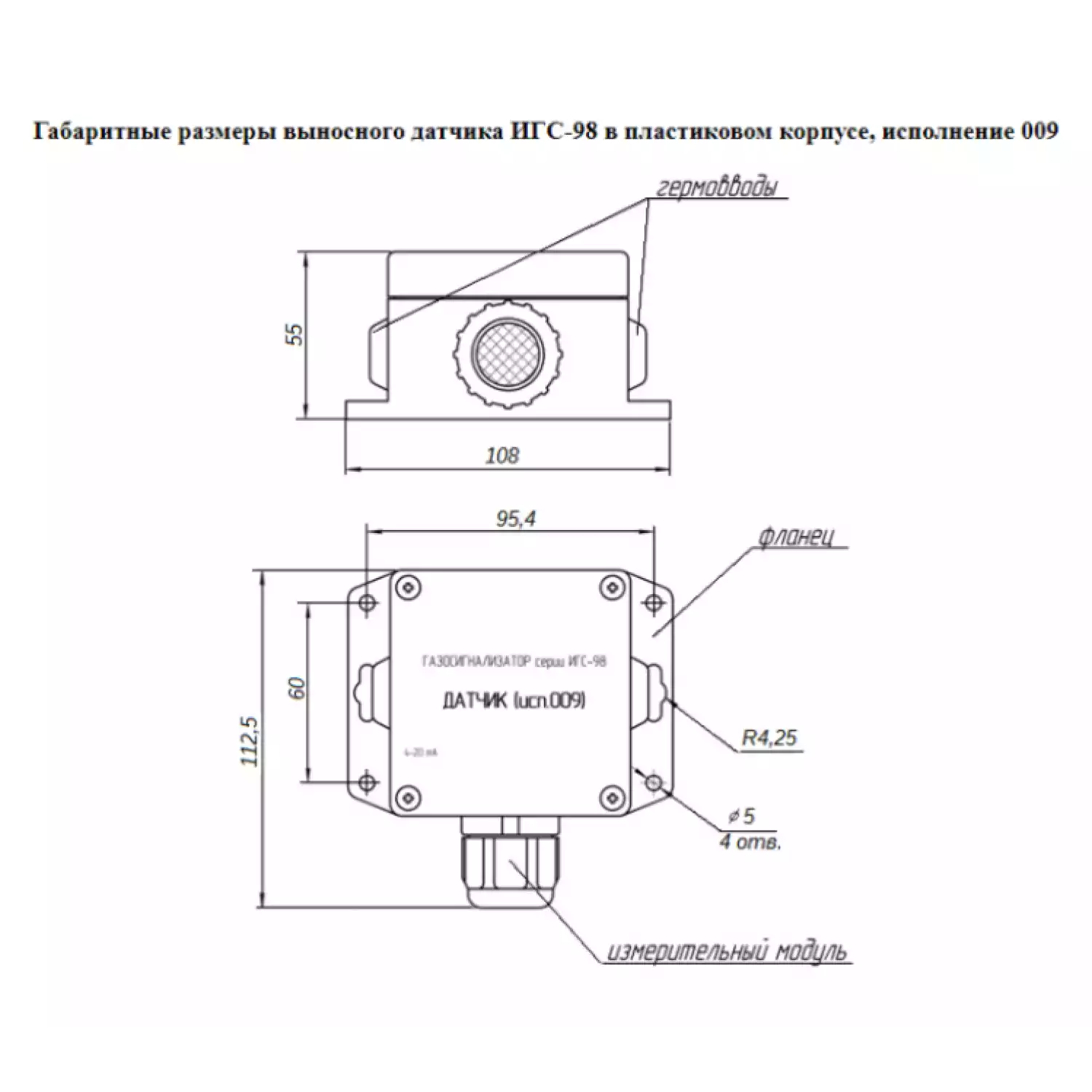 А-1 (серия ИГС-98) стационарный газосигнализатор - 4